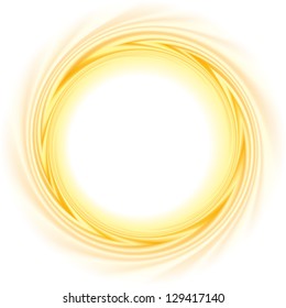 Vector abstract background. The frame of the rapidly revolving burning ball