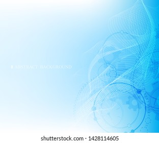 vector abstract background futuristic concept.smooth dot line pattern.