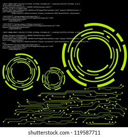 vector abstract background for futuristic high tech design