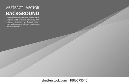 Vector abstract background with geometric minimalist gradation style and elegant with attractive ash color suitable for banner posters