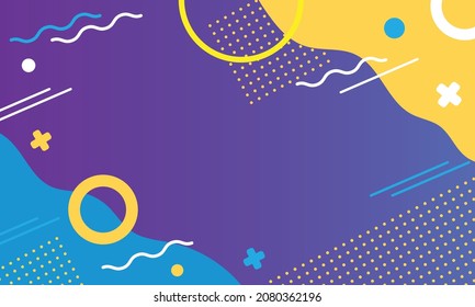 vector abstract background geometric shape memphis design