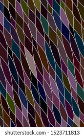 Vector Abstract background from geometric shapes. Stained glass window
