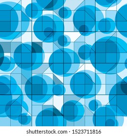 Vector Abstract background from geometric shapes. Stained glass window