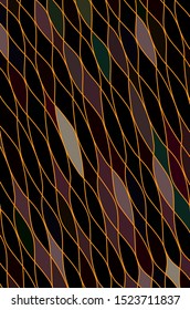 Vector Abstract background from geometric shapes. Stained glass window