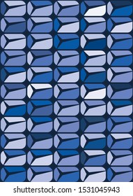 Vector Abstract background from geometric shapes. Stained glass window