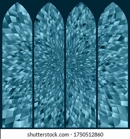 Abstrakter Hintergrund aus geometrischen Formen. Glastafel