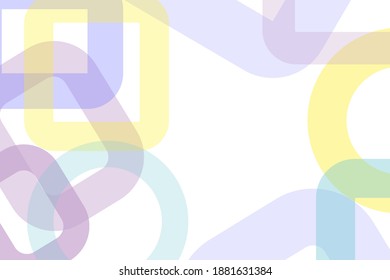 Vector abstract background with geometric shapes in pastel translucent colors Template for banners, flyers and posters, covers, printing, web design