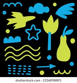 Vector abstract background with geometric shapes. Seamless pattern with colorful geometrical figures in modern hipster style.