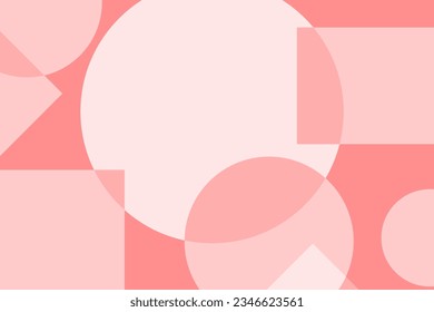 Vector abstract background with geometric shapes. Simple design in overlap style.