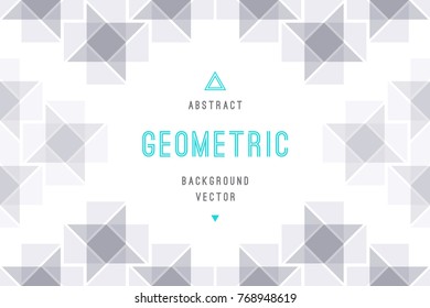 Vector abstract background with geometric shapes, rhombus and triangles