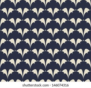 Vector abstract background with ginkgo leaf