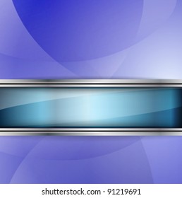 Vector Abstract Background with glass banner