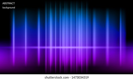 Vector abstract background of glowing neon rays. EPS 10