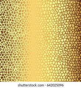 Vector abstract background. Gold leather