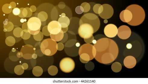 vector abstract background of gold lights