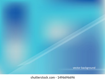 Vector abstract background. Gradient background in blue. Minimalistic bright background.