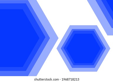 vector abstract background with gradient blue light to faded hexagons
