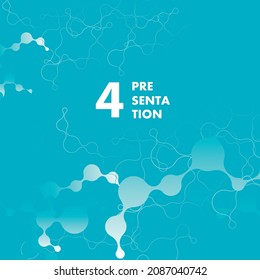 Vector abstract background with gradient circles. Connect circles design