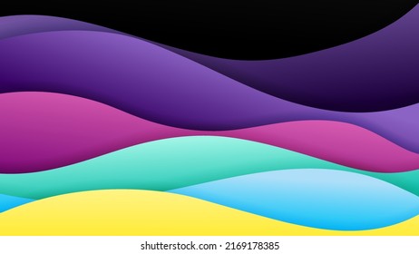 Vector abstract background with gradient color and dynamic shadow on background. Vector background for wallpaper. Eps 10