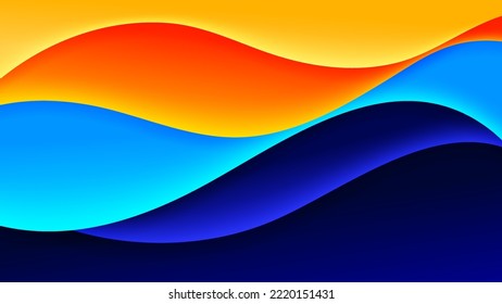 Vector abstract background with gradient color and dynamic shadow on background. Vector background for wallpaper. Eps 10