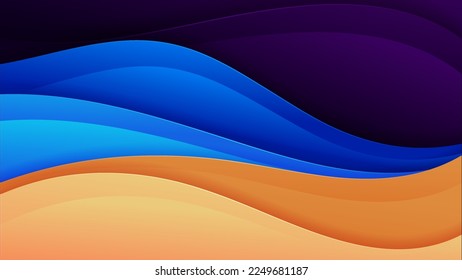 Vector abstract background with gradient color and dynamic shadow on background. Vector background for wallpaper. Eps 10