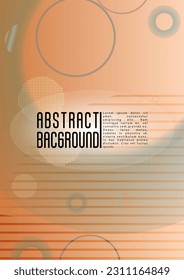 Vector Abstract Background with Gradient Mesh Holographic Circles. Hipster Graphic Template Design with Lines, Dots, Round Shapes. Dynamic Style for your Business Brochure.