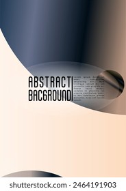 Vector Abstract Background with Gradient Mesh Holographic Circles. Hipster Graphic Template Design with Lines, Dots, Round Shapes. Memphis Print for your Business Layout.