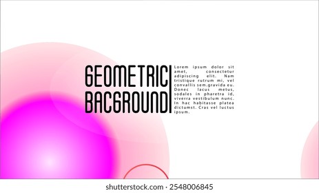 Vector Abstract Background with Gradient Mesh Holographic Circles. Future Minimal Web Design with Abstract Composition. Identity Style for your Business Flyer.