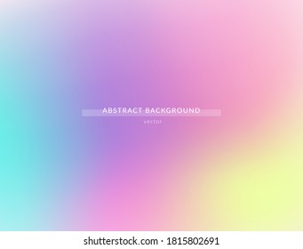 Vector abstract background with gradient and trendy blurred effect. Web template, banner, presentation with space for text.