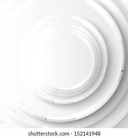 Vector abstract background. Gray Circles