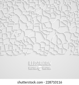 Vector abstract background of gray fragments flat style. Mosaic illustration