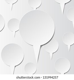 Vector abstract background of gray  speech bubbles