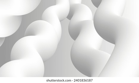 Vector abstract background with gray tube on soft gray bckgr for your design book,poster,postcard,label,sticker,t-shirt,web,print,etc.Beautiful soft gray monochrome gradient