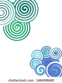 vector abstract background is green and blue on a white background