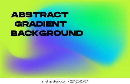 Vector Abstract Background Green and Blue Fresh Colors