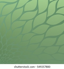 Vector abstract background with green leaves.