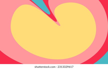 vector abstract background groovy style material. frame hippie banner