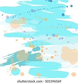 Vector abstract background. Grungy splatter and brush strokes texture.