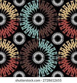 vector abstract background with hand drawn elements. seamless pattern with geometric elements. vector illustration. Geometric Leaf Pattern: Seamless Modern Decor. eps 10