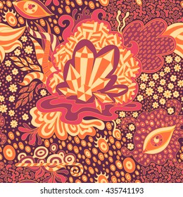 Vector abstract background with hand made pattern. Seamless texture. 