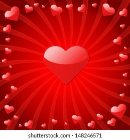 vector abstract background of Heart