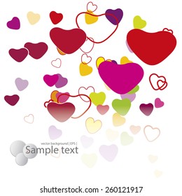 Vector abstract background with heart.