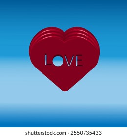 Vector abstract background with heart image