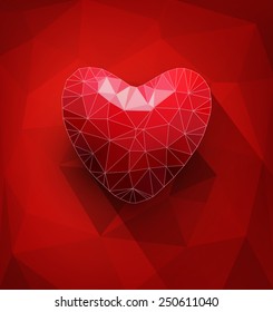 fondo abstracto vectorial con corazones para el día de San Valentín