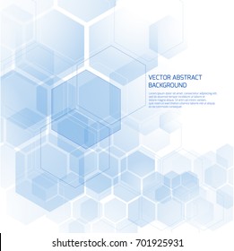 Vector abstract background Hexagon. Can be used in videos, games, web design and print.