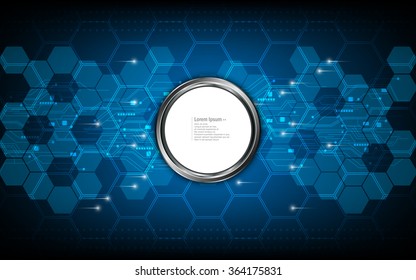 vector abstract background hexagon pattern design digital innovation concept