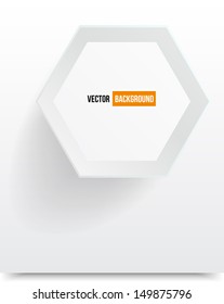 Vector abstract background Hexagon. Web Design