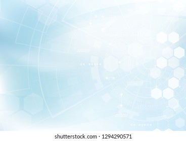 Vektor Abstrakte Hintergrund-Hexagons-Design. naturwissenschaftliche futuristische Energietechnologie. High-Tech-Digitalkonzept