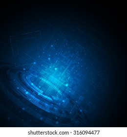 Vector Abstract Background Hi Tech Concept Dynamic And Movement Design