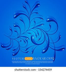 Vector abstract background.The illustration contains transparency and effects. EPS10